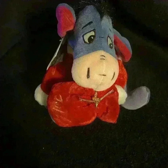 Disney Other - Vintage The Disney Store, Santa Eeyore 8” Mini Beanbag